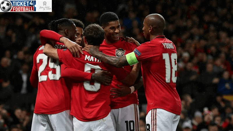 Premier League: Man Utd team celebration, Book Man Utd Tickets to enjoy its stunning performances.