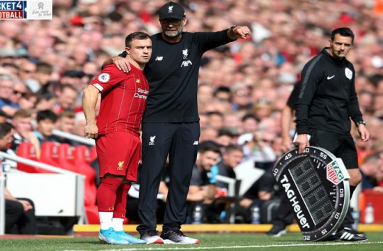 Premier League: Xherdan Shaqiri's message for Jurgen Klopp after scoring for Liverpool vs Everton
